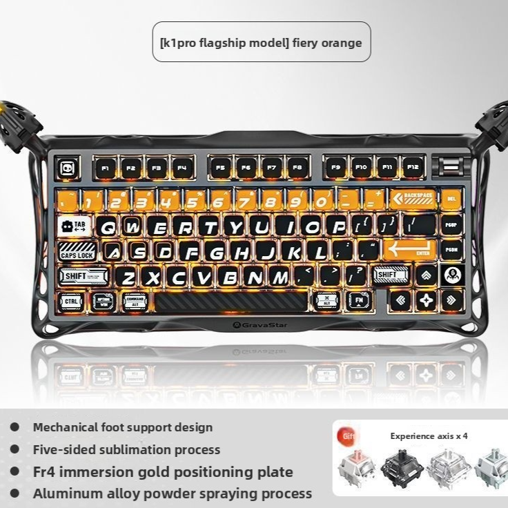 Mercury Wireless Mechanical Gaming Keyboard RGB Backlit