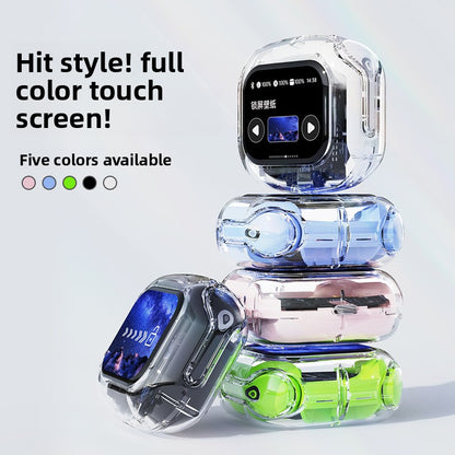 Transparent LCD Bluetooth Headset with Noise Cancellation