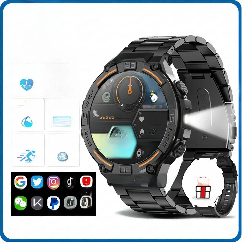 Bluetooth Smart Watch with Advanced Features and Health Tracking - ZeeTec Store