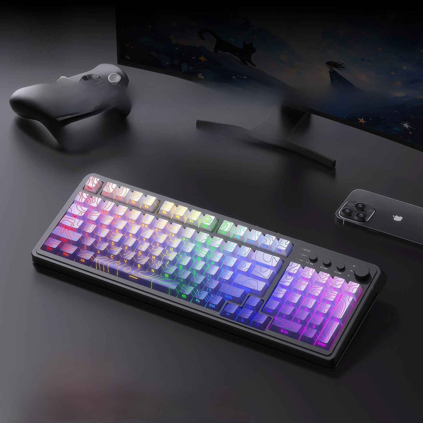 Wolf Spider S99 Keyboard for Ultimate Gaming Experience - Wireless Mechanical Feel