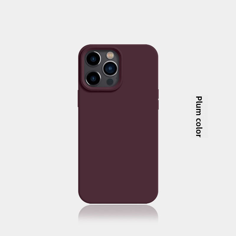 New Liquid Silicone Solid-Color Phone Case Shockproof