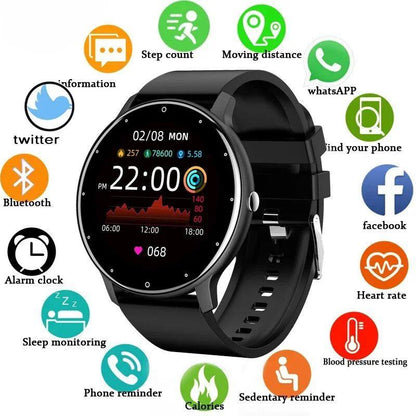 Smart Watch,1.28-inch HD color touch screen 240*240,Calls|built-in microphone|speaker|Customizable Dial|Smart Notifications|step counting|distance|calorie|heart rate|blood oxygen|blood pressure,Up to 7 days battery