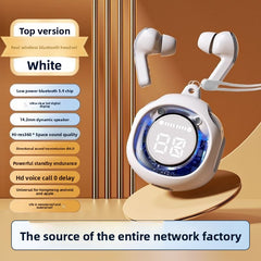 In-ear noise reduction Bluetooth headset, Long battery life, Digital display screen, Creative design - Transparent and modern look, Breathing light - Stylish LED indicator