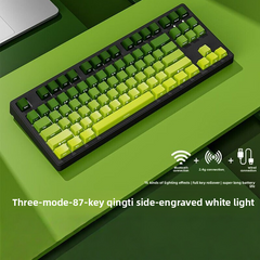 Mechanical Keyboard Backlit Keys with Bluetooth Triple-Mode Connectivity