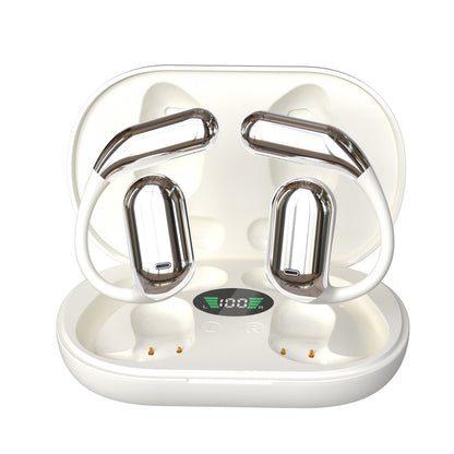 Open-Ear Wireless Bluetooth Headphones with AI Translation Sports optimized