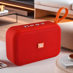 Portable wireless Bluetooth speaker, Dual Bass, Hands-Free Calling, Multi-Format Playback - Supports USB/TF card and MP3, FM Radio with Auto-Scan, Compact & Portable 258g