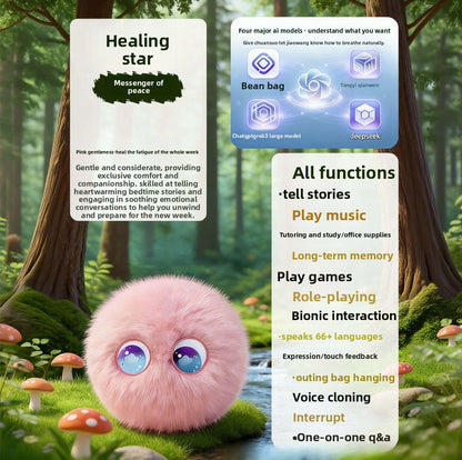 AI Interactive Plush Learning Companion AI Interaction Conversation