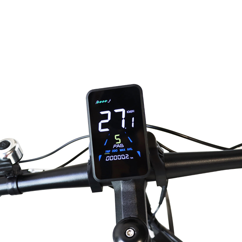 LCD Color Display makes cycling easier and more enjoyable showcasing your average speed, real-time speed, and mileage.