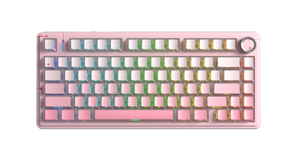 Aula F75 Custom Mechanical Keyboard Gasket Structure Hot-Swappable RGB Backlight