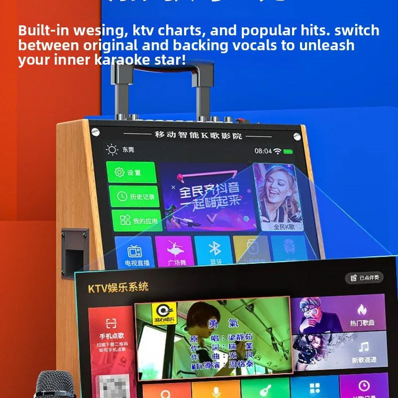 All-in-One Integrated Karaoke Microphone Speaker System - Portable with Long Lasting Battery and 200W Power - ZeeTec Store