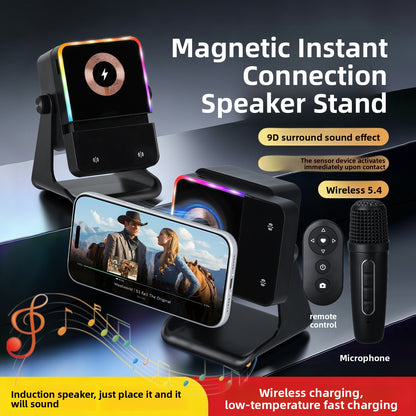 Magnetic Wireless Charging Speaker with RGB Light