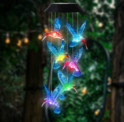 Solar garden lamp LED Lighting Wind Chine Design for Festive Season