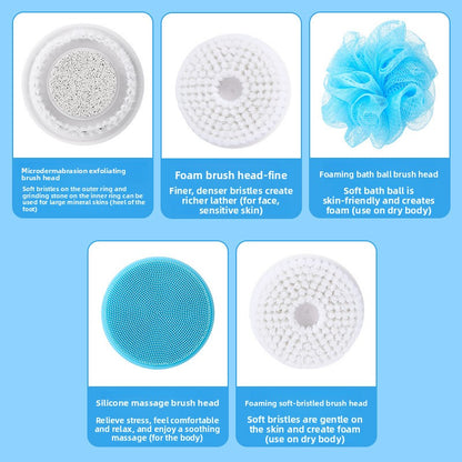 Waterproof Electric Shower Brush with Long Handle