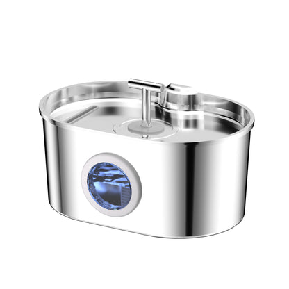 Stainless Steel Pet Water Dispenser with Filtration
