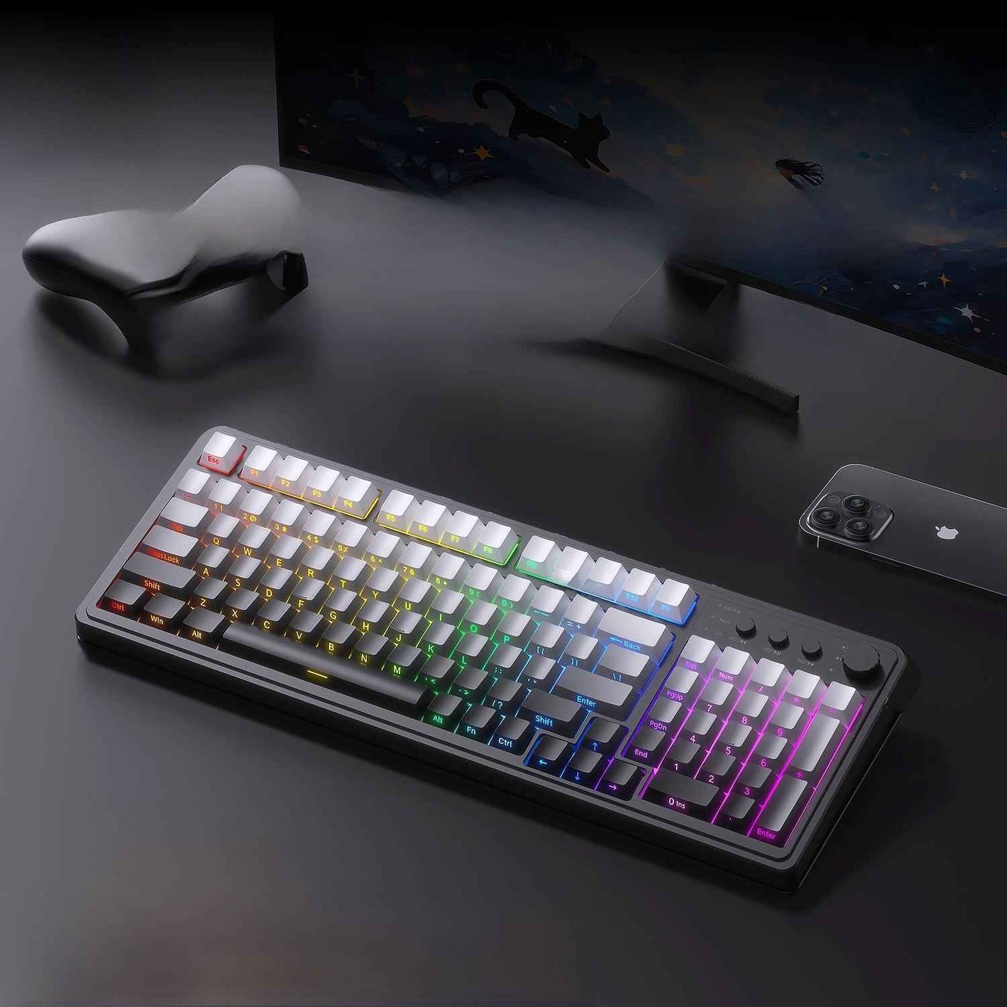 Wolf Spider S99 Keyboard for Ultimate Gaming Experience - Wireless Mechanical Feel