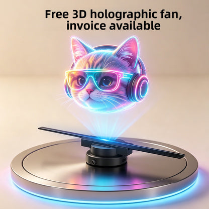 3D Holographic Fan Display WiFi Controlled Projection