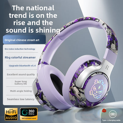Wireless Gaming Headset with Bluetooth 5.4