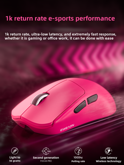 Gaming Mouse 12000 DPI Tri-Mode Lightweight