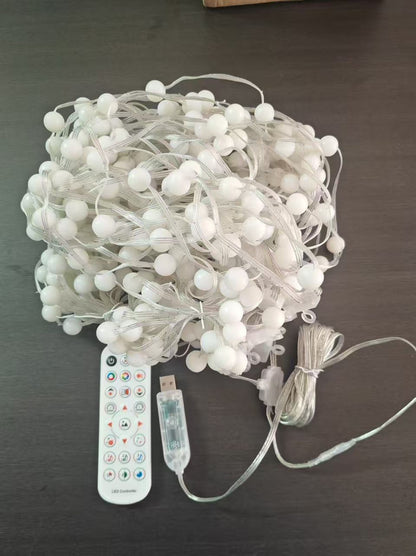 Smart Bluetooth RGB LED Curtain Lights Personalised Design Festive Decoration