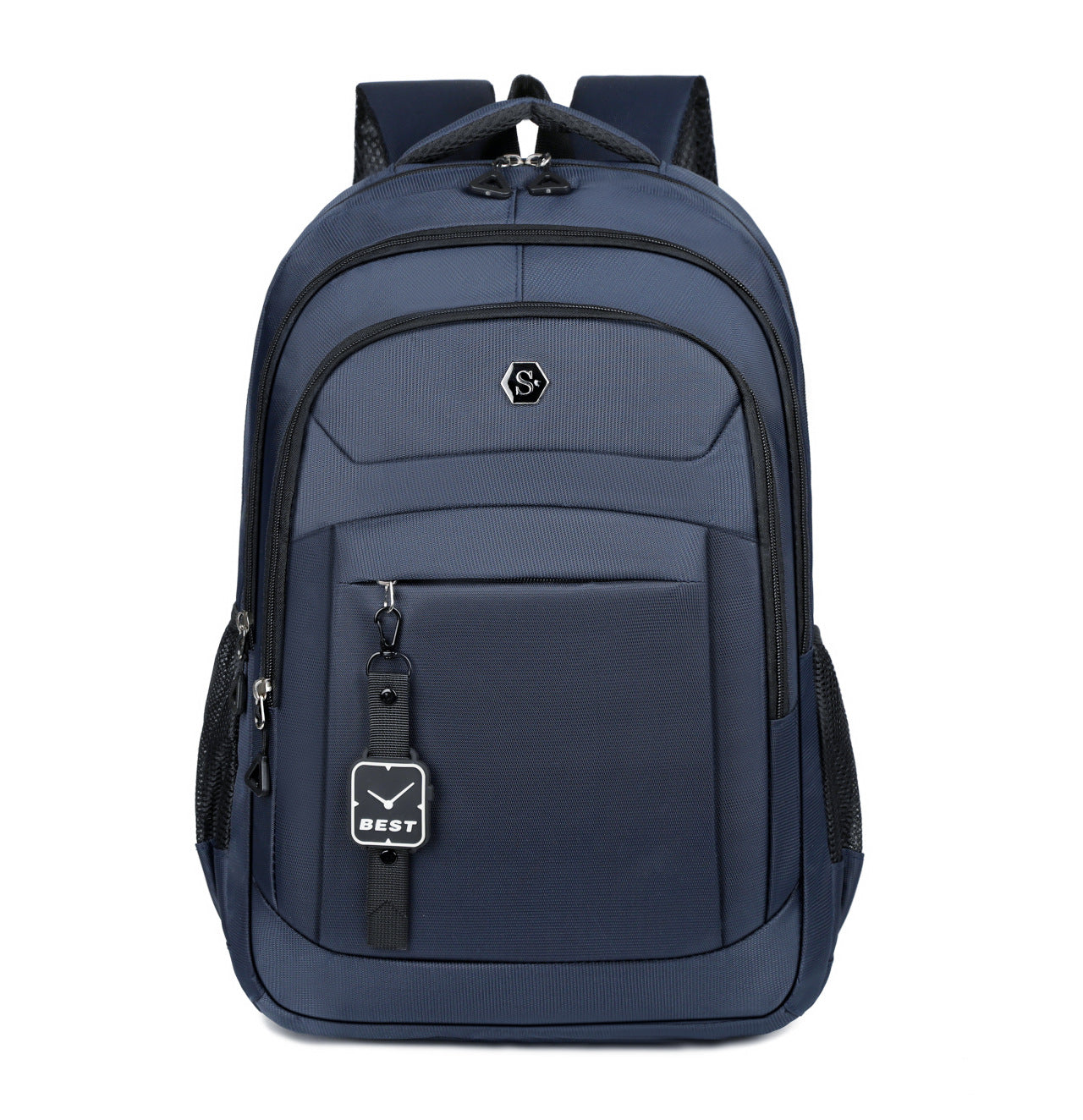 Large Capacity Nylon Backpack with Laptop Compartment
