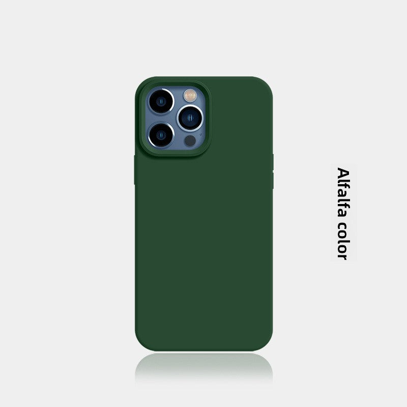 New Liquid Silicone Solid-Color Phone Case Shockproof