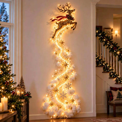 Christmas Themed LED Wall Night Light Wall Mount Festive Design