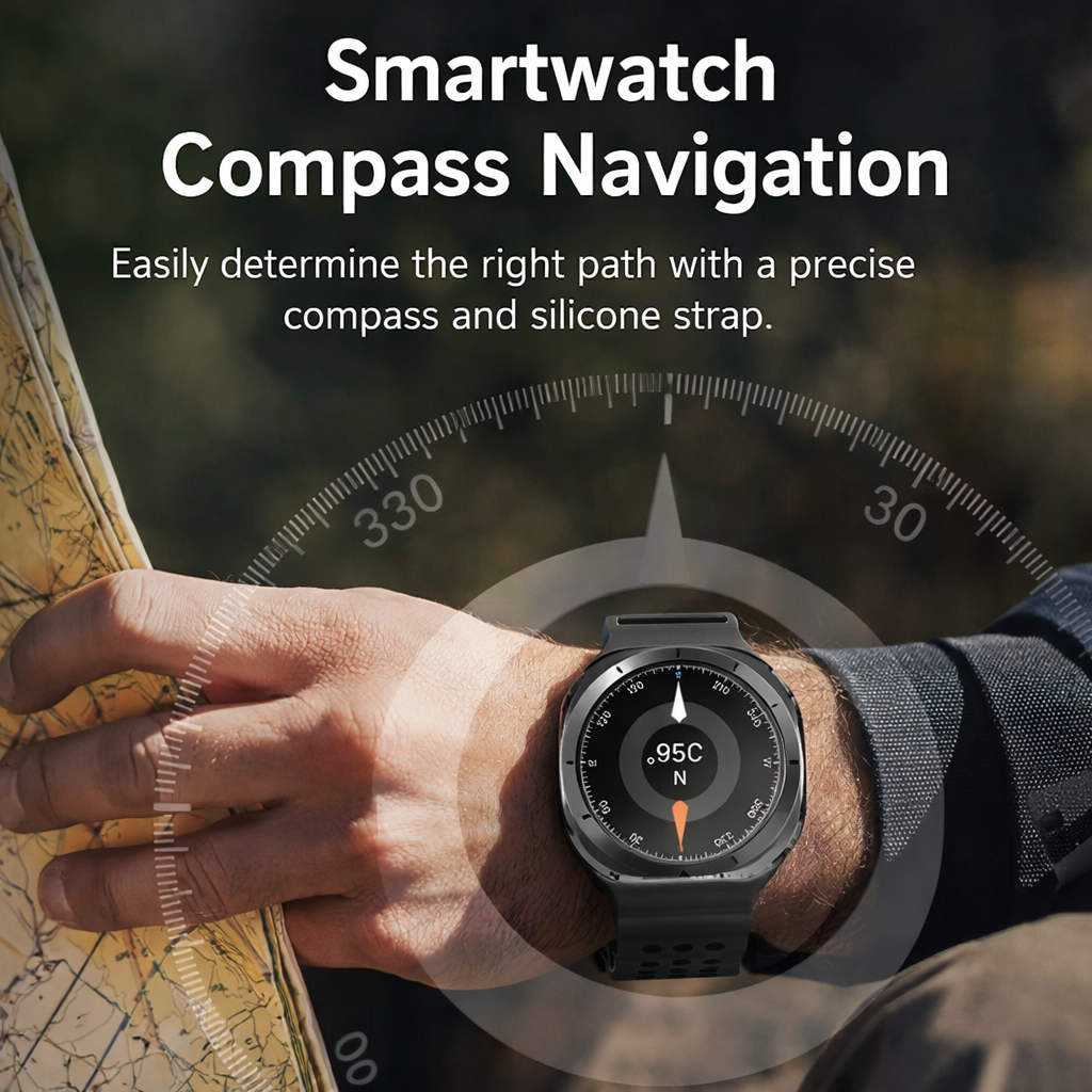 ZeeTec Smart Watch 1.46” HD with Bluetooth Call and Health Monitor