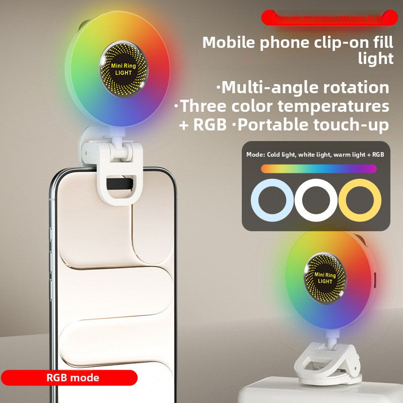 Magnetic Phone Fill Light with Adjustable Color Temperature