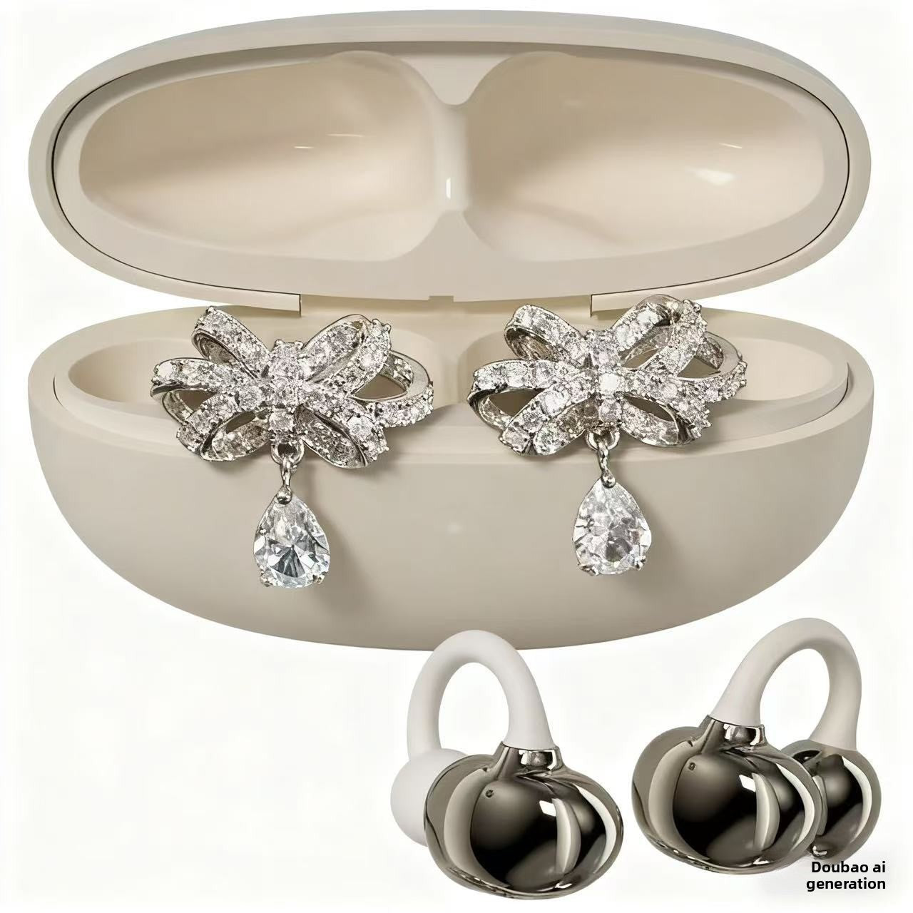 Fashion Diamond Earphone Clip Accessories