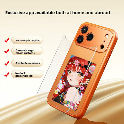 E-ink Screen Phone Case with Selfie Projector