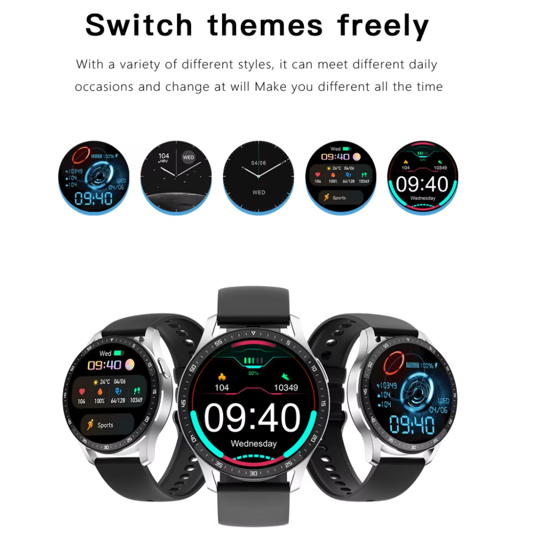 Smart Watch,1.39” Full-Touch HD Display with Built-in Wireless Earbuds, 📞 Bluetooth Calling (Dial Answer Reject)| 🩺 Heart Rate Monitoring| 📷 Shake to Take Photo| 🔔 Call & Message Alerts,Long life battery up to 7 days,Compatible with IOS & Android