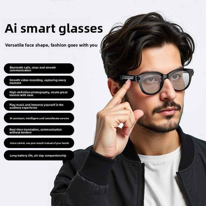 M89 Bluetooth Smart Glasses with AI Translation and HD Camera