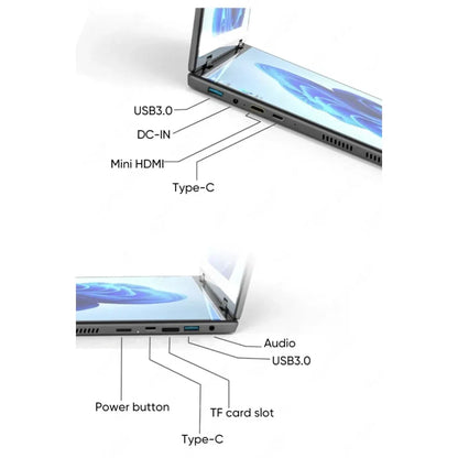 ZeeTec Dual FHD Laptop - 14" DUAL FHD Screens, FHD 360 Degrees Flip with Keyboard - ZeeTec Store