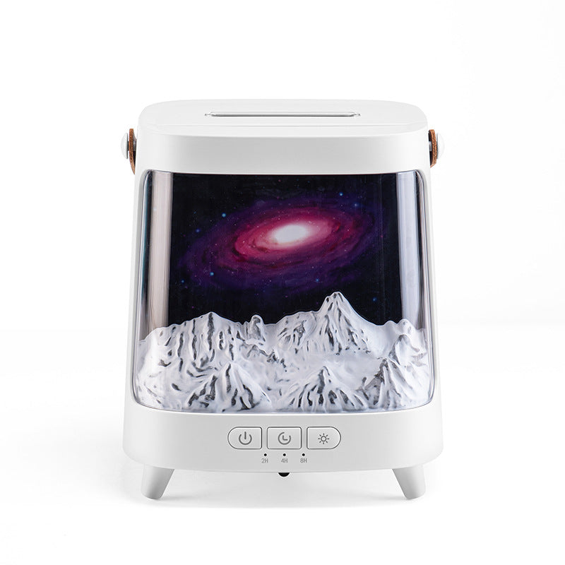 Flame Aromatherapy Humidifier with Aurora Lighting
