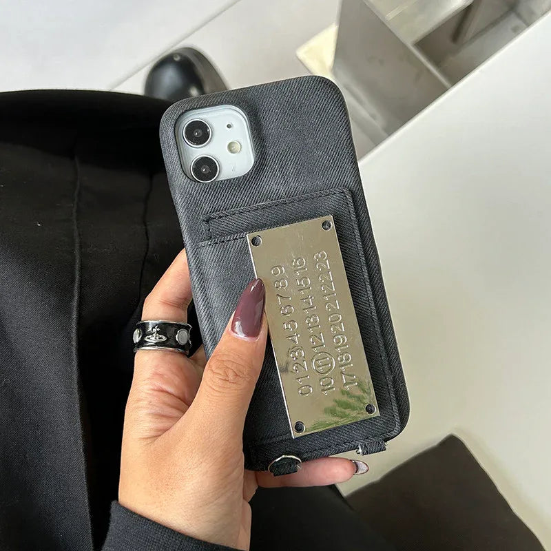 Minimalist Leather Phone Case with Card Holder for Stylish Protection - ZeeTec Store