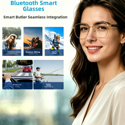 Smart Wearable Audio Glasses UV Protection AI Translation