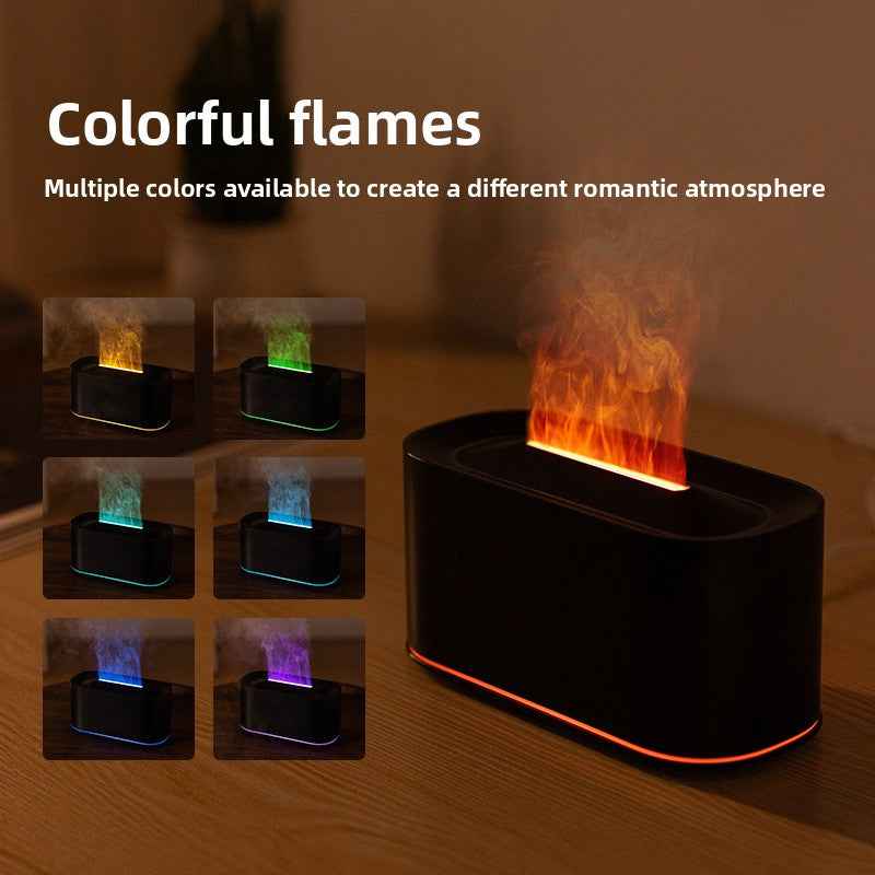 Ultrasonic Aromatherapy Humidifier with Flame Effect