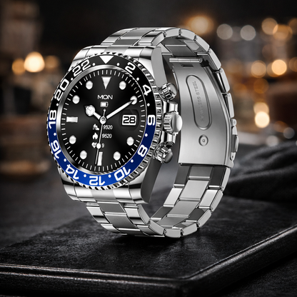ZeeTec Smart Watch Stainless Steel with 1.3” IPS Display