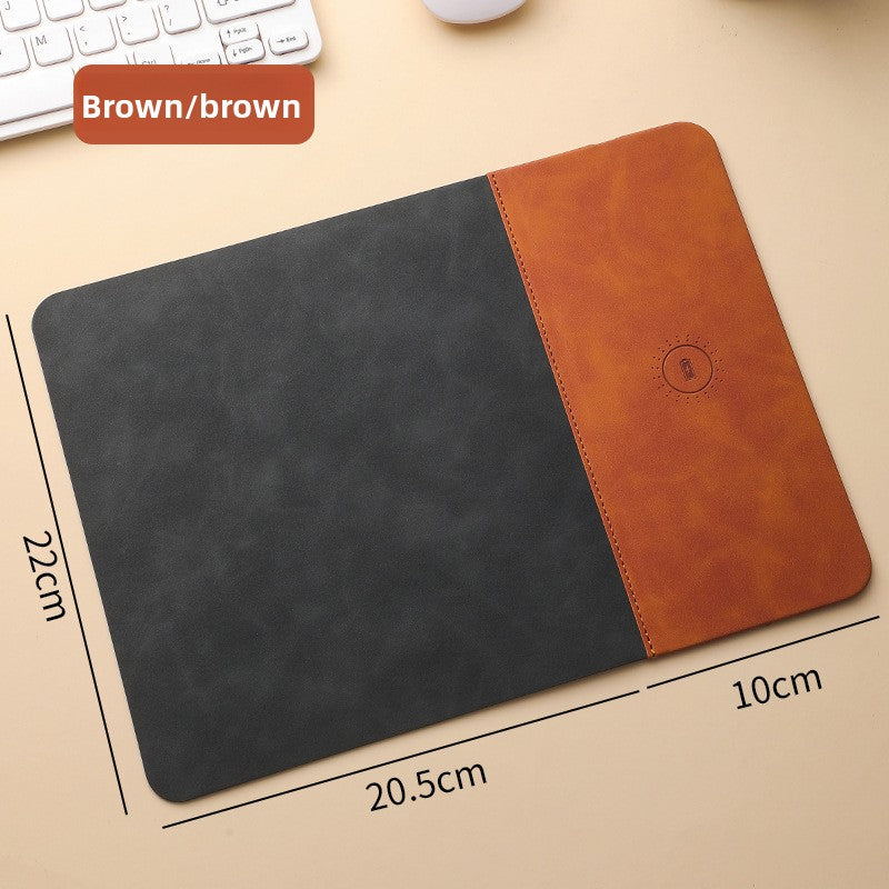 Wireless Charging Mouse Pad 15W Fast Charging PU Desk Mat - ZeeTec Store