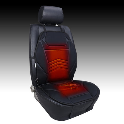 Heated Car Seat Cushion with Adjustable Temperature Control and Secure Fit. Ideal for providing warmth and comfort in vehicles during cold weather.