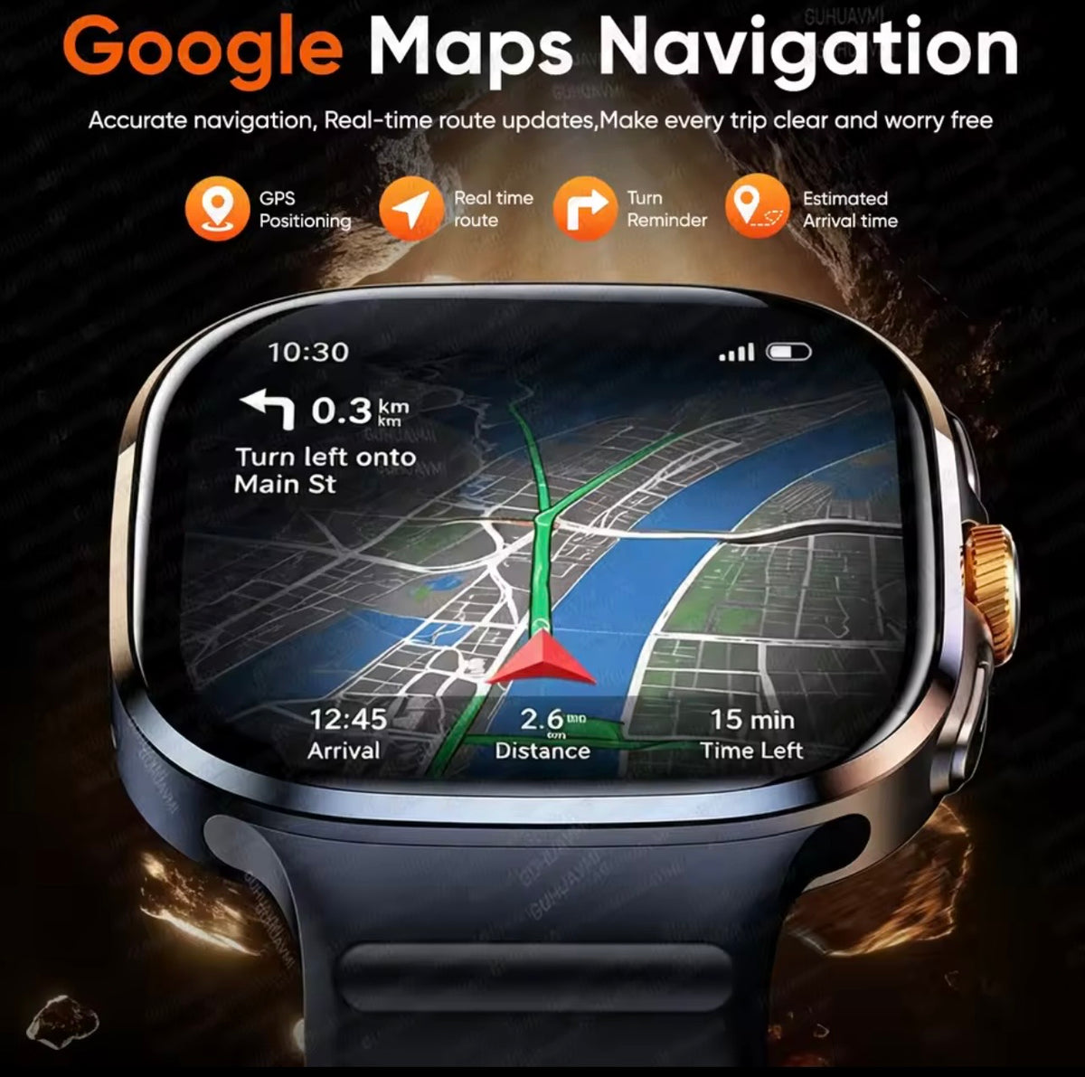 ZeeTec 2.4” AMOLED Smartwatch with SIM, Camera, Health Monitor & Play Store Apps