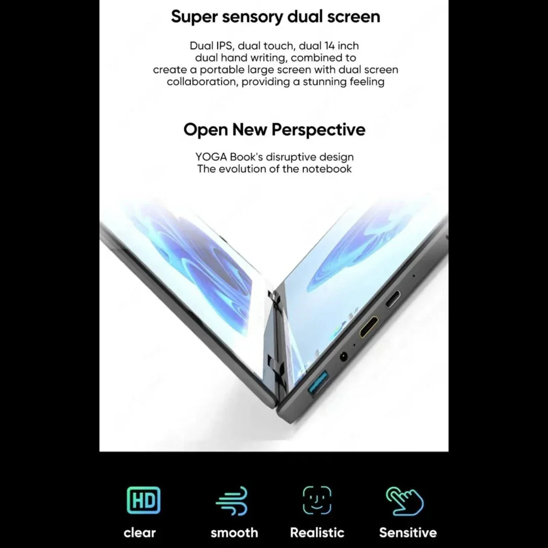 ZeeTec Dual FHD Laptop - 14" DUAL FHD Screens, FHD 360 Degrees Flip with Keyboard - ZeeTec Store