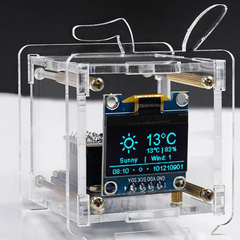 Educational electronics WiFi Weather Forecast Clock DIY Soldering Kit with Temperature Humidity Sensor