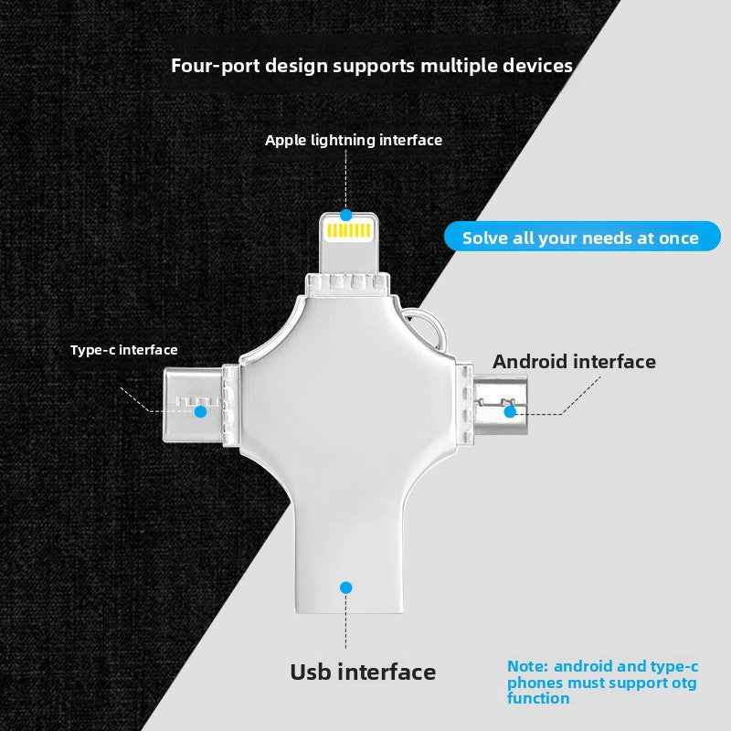 Multi-Interface USB Flash Drive for Mobile Devices and phones