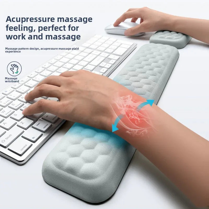 Ergonomic Keyboard Wrist Rest with Mouse Pad for Ultimate Comfort - ZeeTec Store