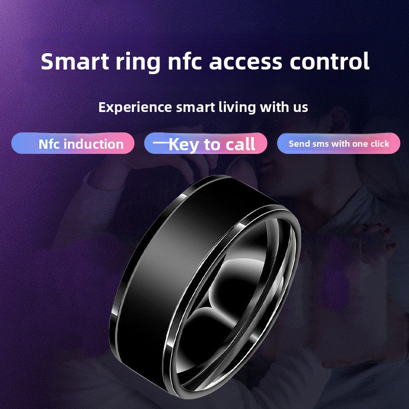 NFC Smart Ring Solar Charging Lightweight
