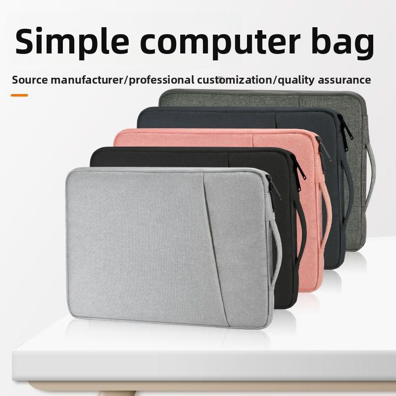 Water-Repellent Shock-Proof Laptop Bag with Velvet Liner