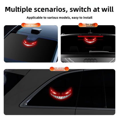 Solar Powered Devil Eye Car Ambient LED Warning Light
