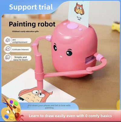 Smart Auto-Drawing Robot for Kids Early Education, Supports visual, sensory and intellectual development, Hand-Eye Coordination, Safe & Certified - ZeeTec Store