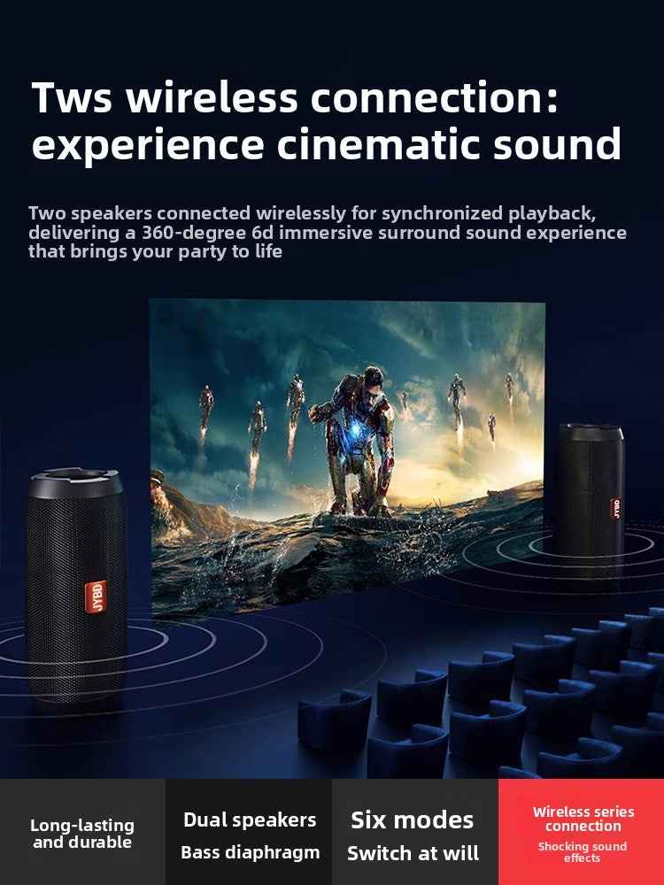 Portable Bluetooth Speaker 10W with Enhanced Bass